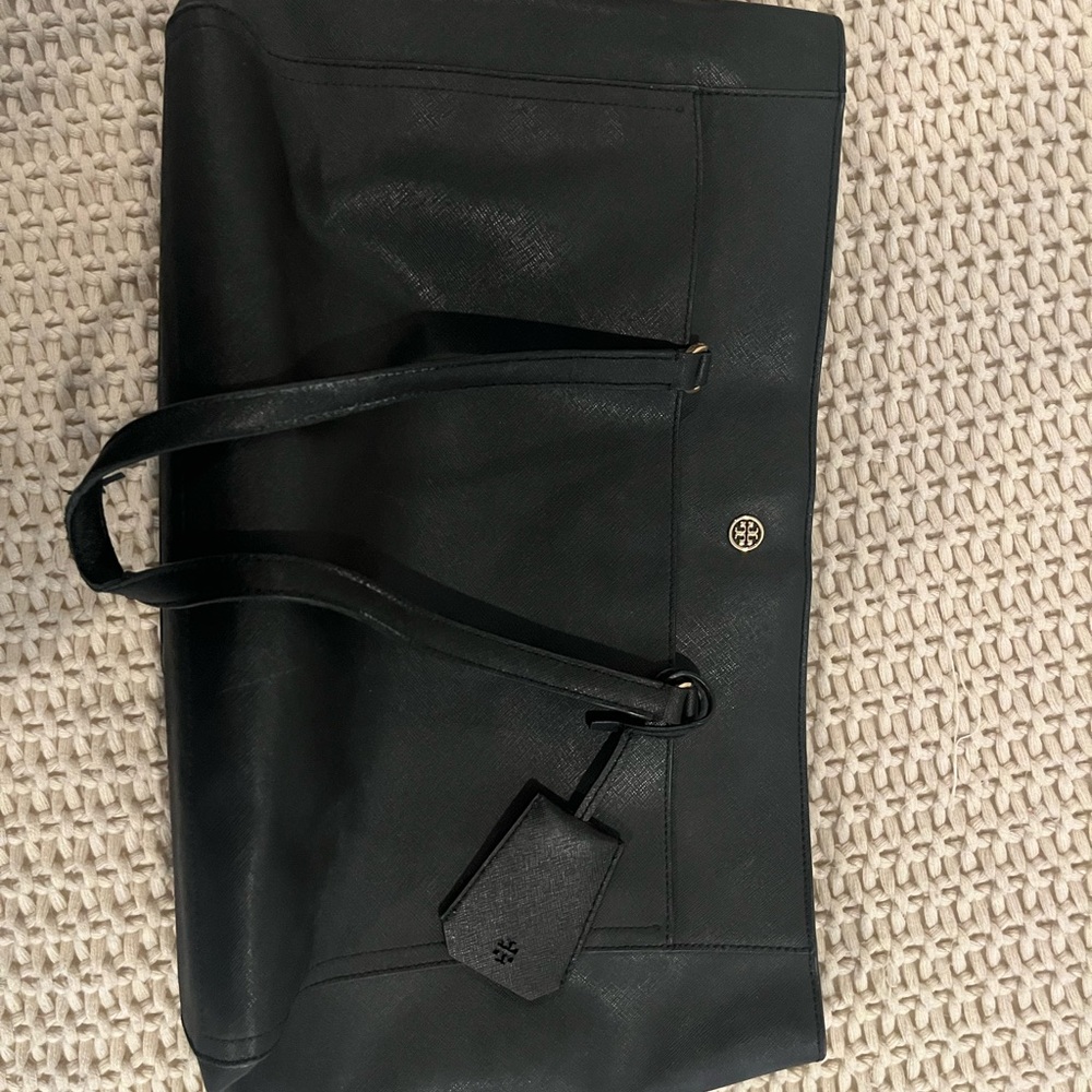 Tory Burch Black Leather Tote